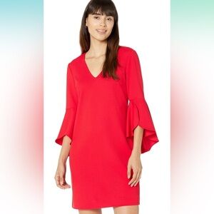 Trina Turk Women's Ruffle Flounce Sleeve Dress size 0